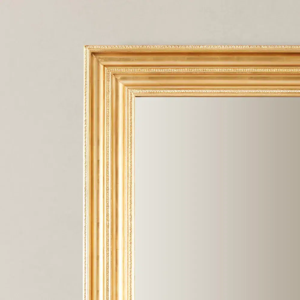 Calliope Antique Gold Rectangle Wooden Mirror
