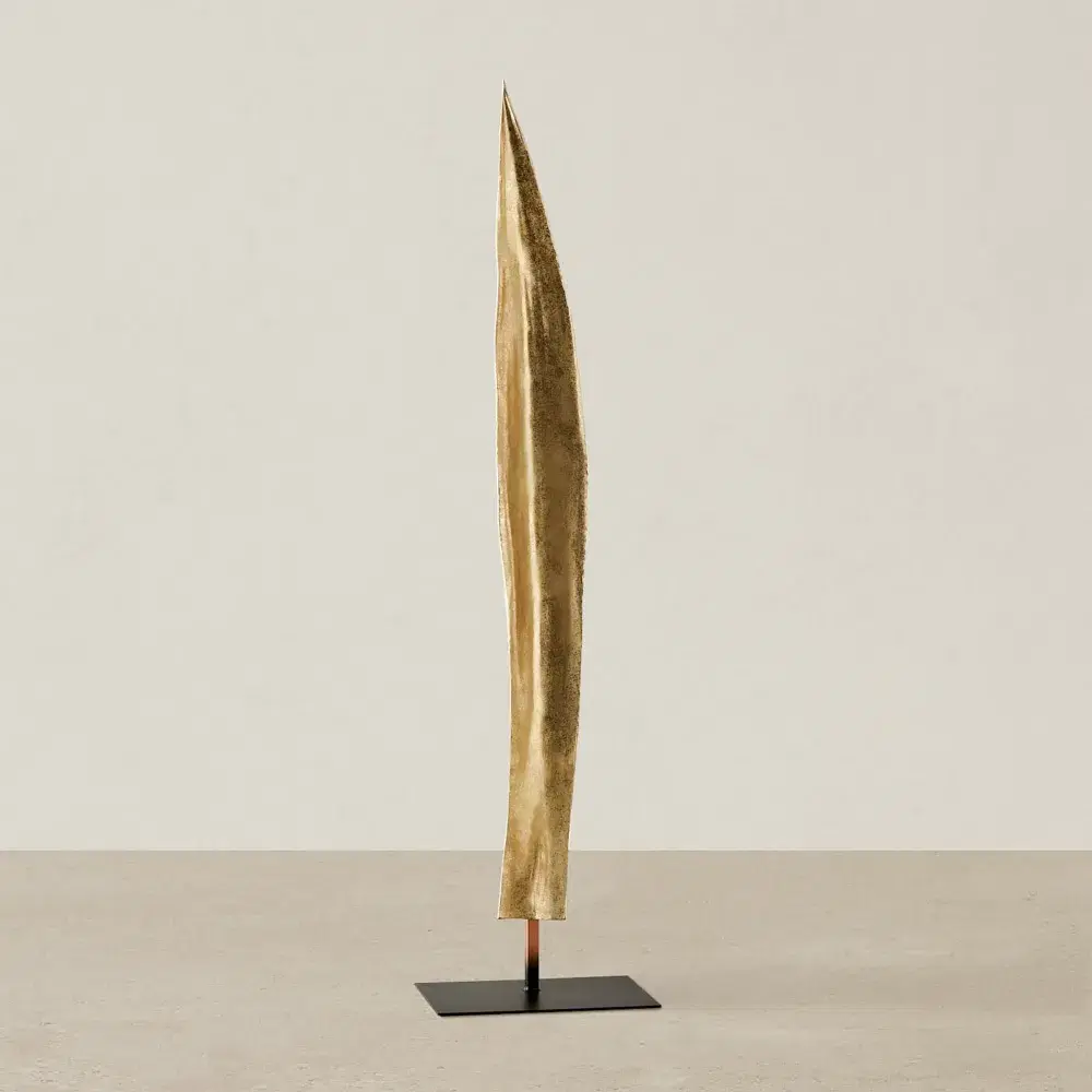 Golden Leaf Resin Metal Stand 120cm