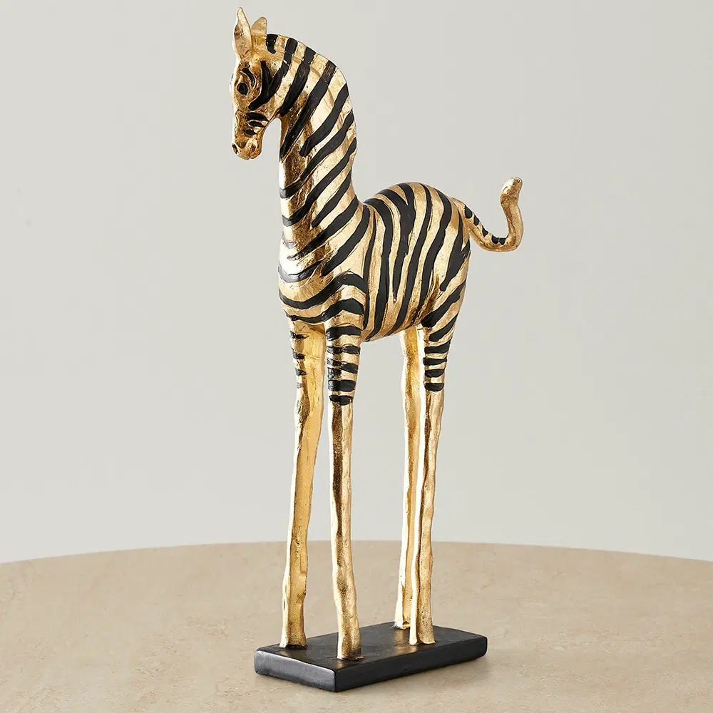 Golden Zebra Decorative
