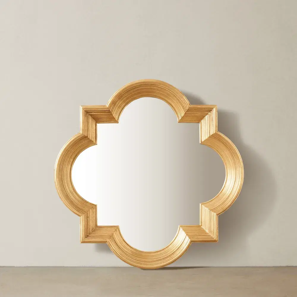 Irina Antique Gold Wooden Mirror