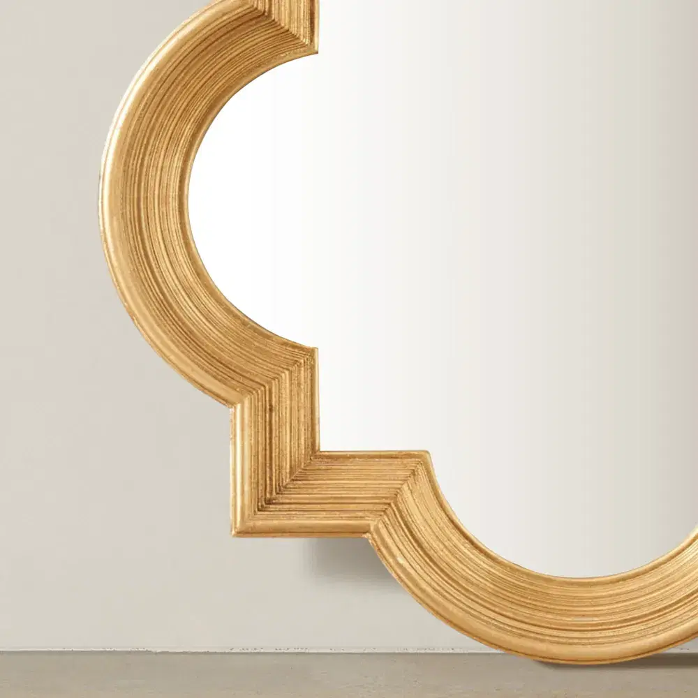 Irina Antique Gold Wooden Mirror