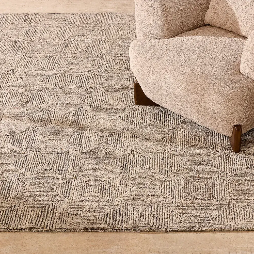 Messina Warm Sand Floor Rug - Small 160cm x 230cm