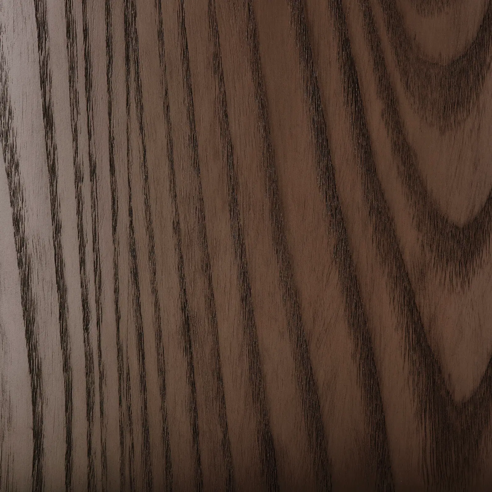 Terzetto Pandora Brown Sintered Stone Desk Table - Dark Brown Ash Legs