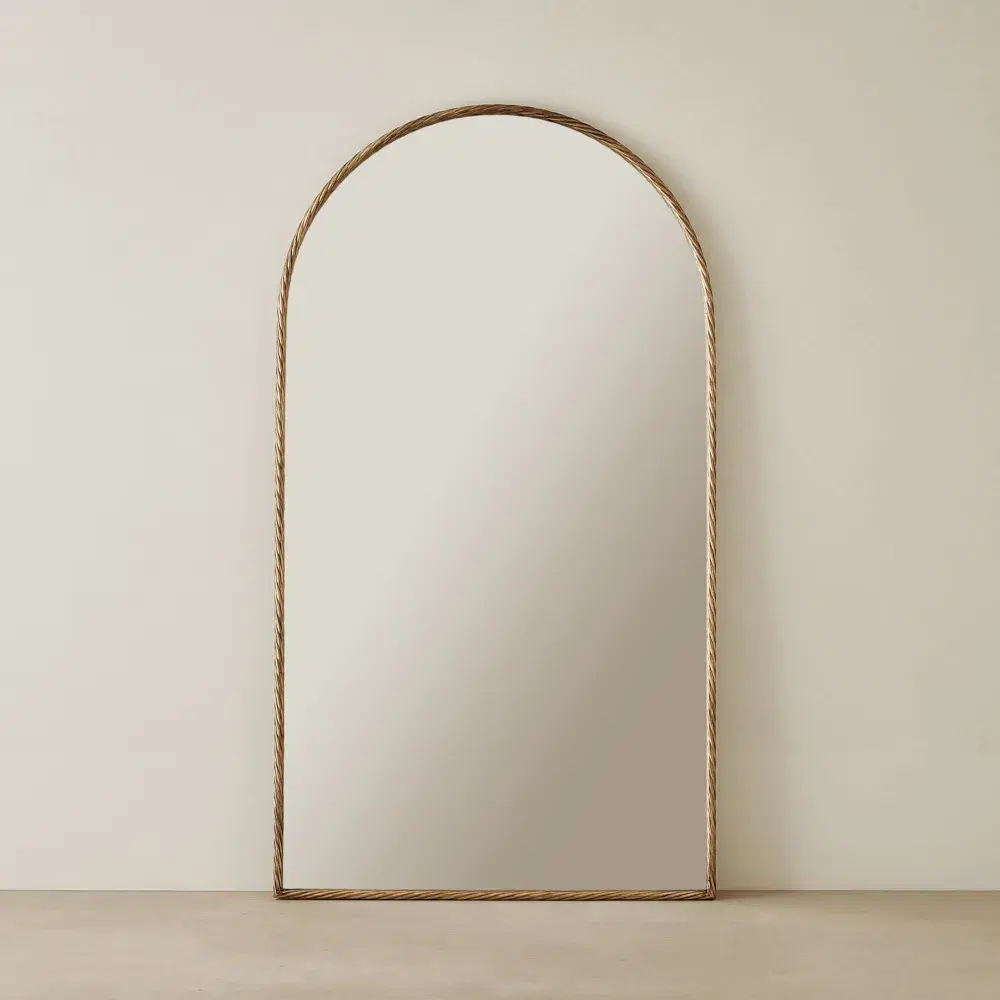 Millaray II Antique Gold Arch Mirror 180 cm