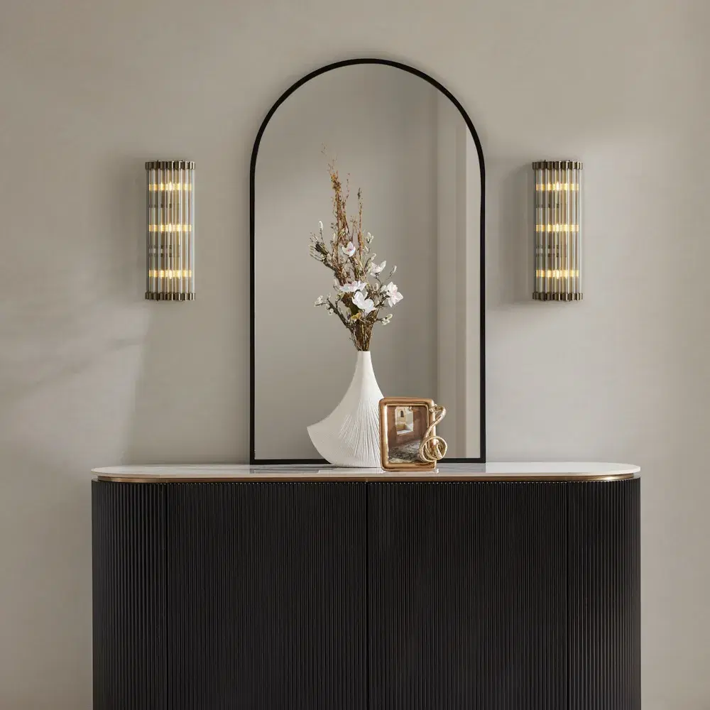 Archie White Sintered Stone Sideboard