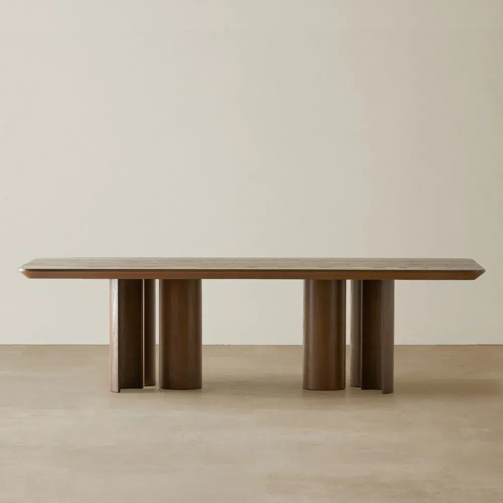 Napa Caramel Oak Dining Table - 270x120cm