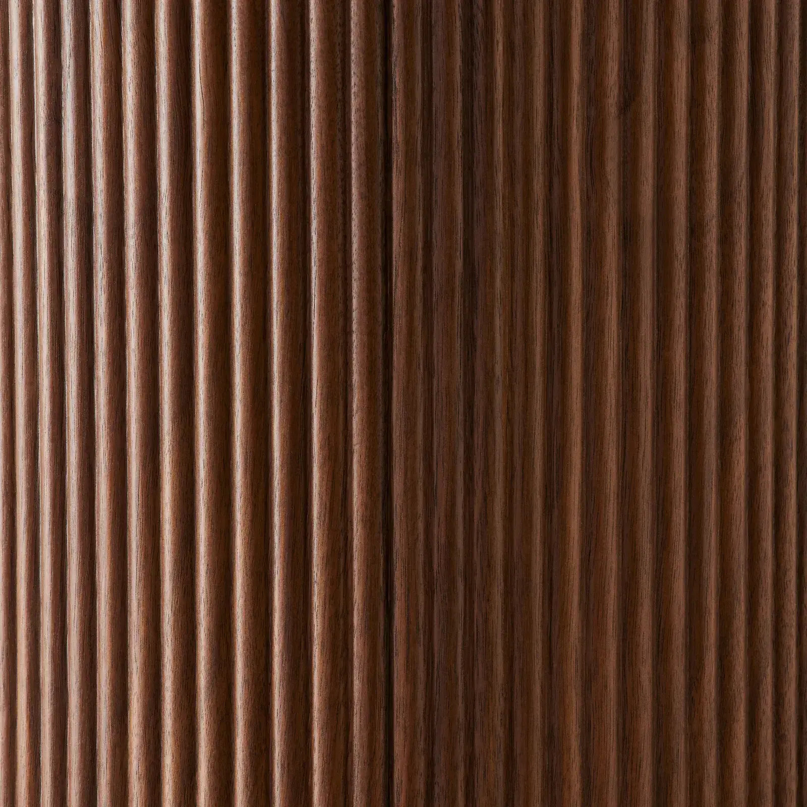 San Pierre Walnut Veneer Console Table - Two Legs - Travertine Finish Sintered Stone Top