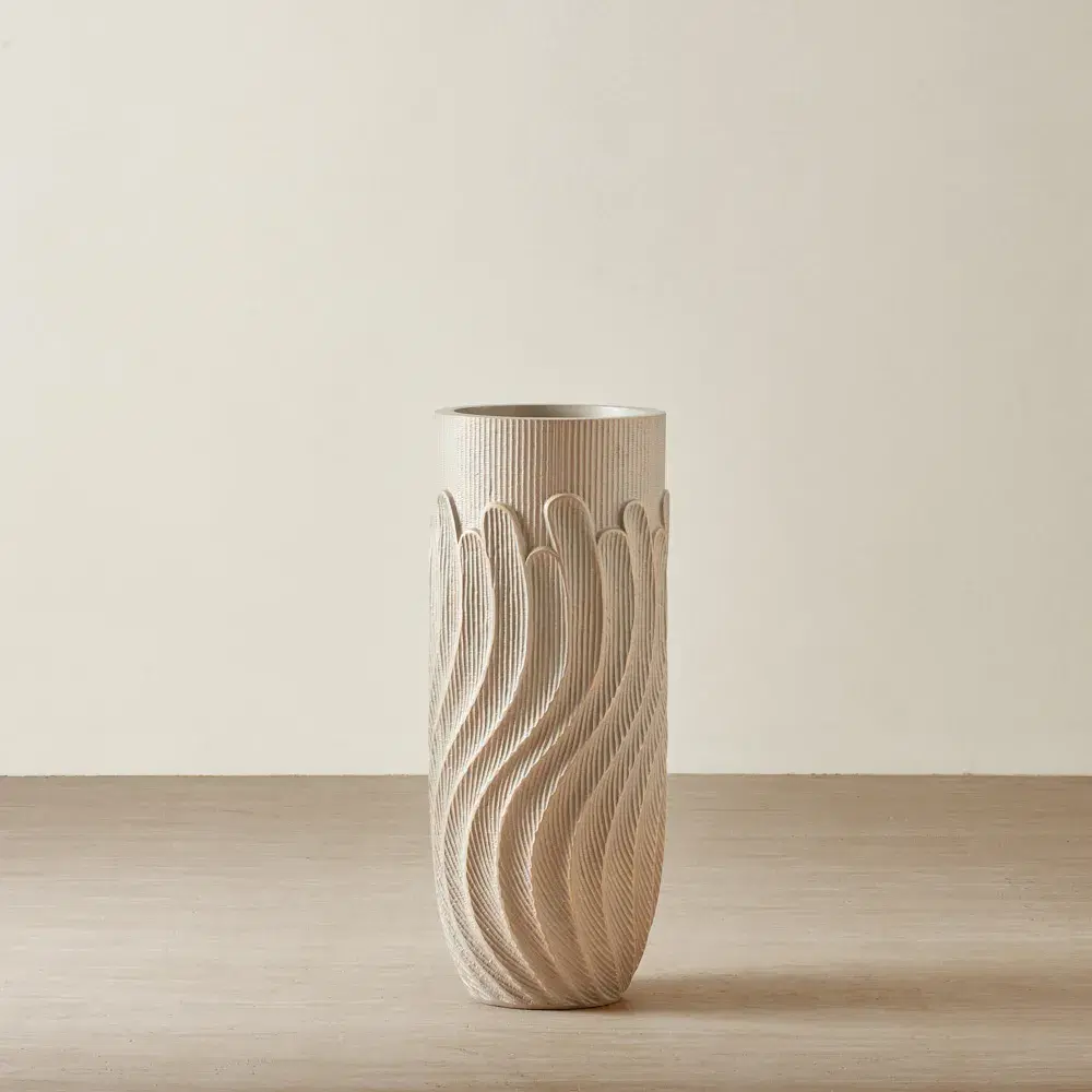 Fermo Pearl And Antique Gold Vase