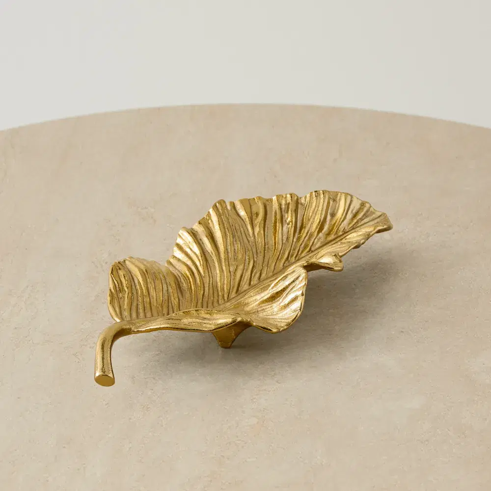 Leaf Brass Platter II