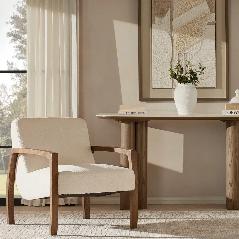 Trixie Paper Pulp Shadow Box with Light Brown Frame