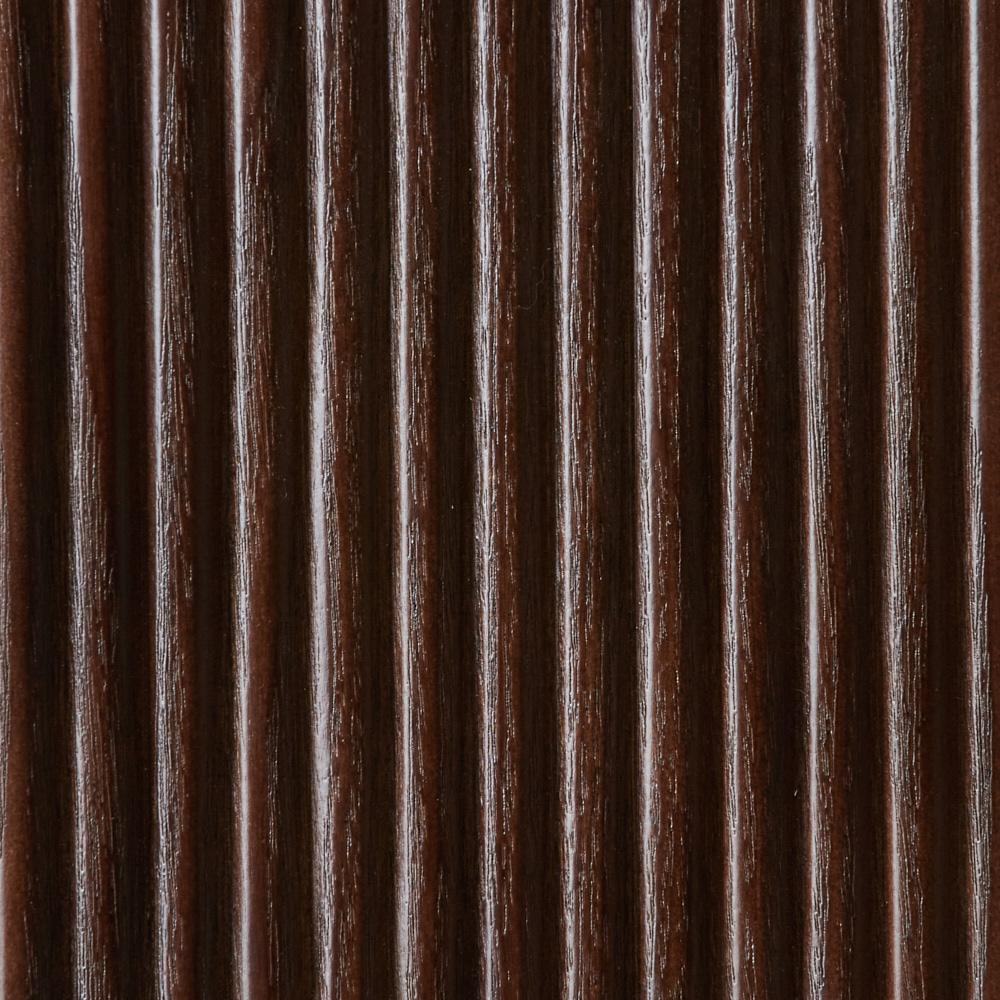 San Pierre Ebony Brown Ash Veneer Dining Table - Two Legs - Travertine Finish Sintered Stone Top 270x120cm