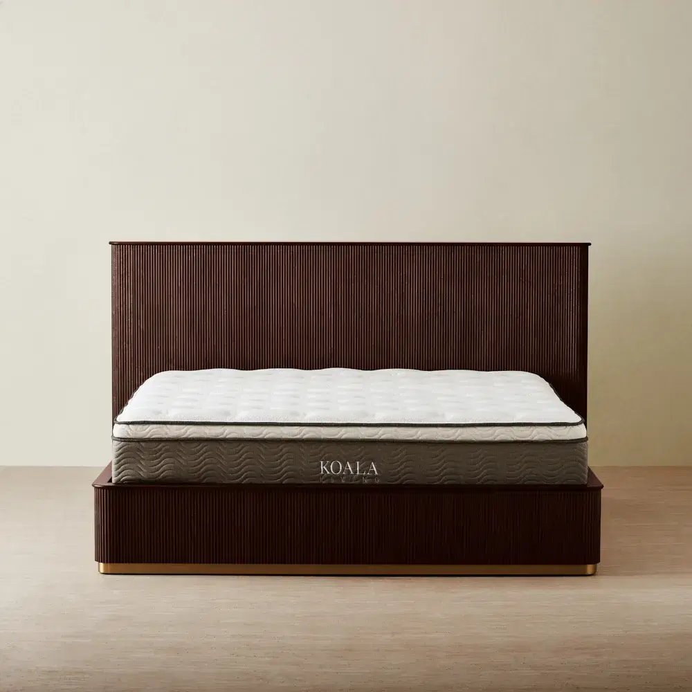 San Pierre Ebony Brown Ash Veneer Queen Bed	
