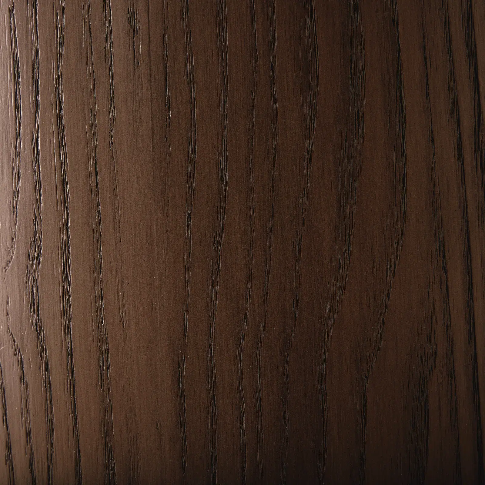 Terzetto Pandora Brown Sintered Stone Curved Dining Table - Dark Brown Ash Legs 200x120cm