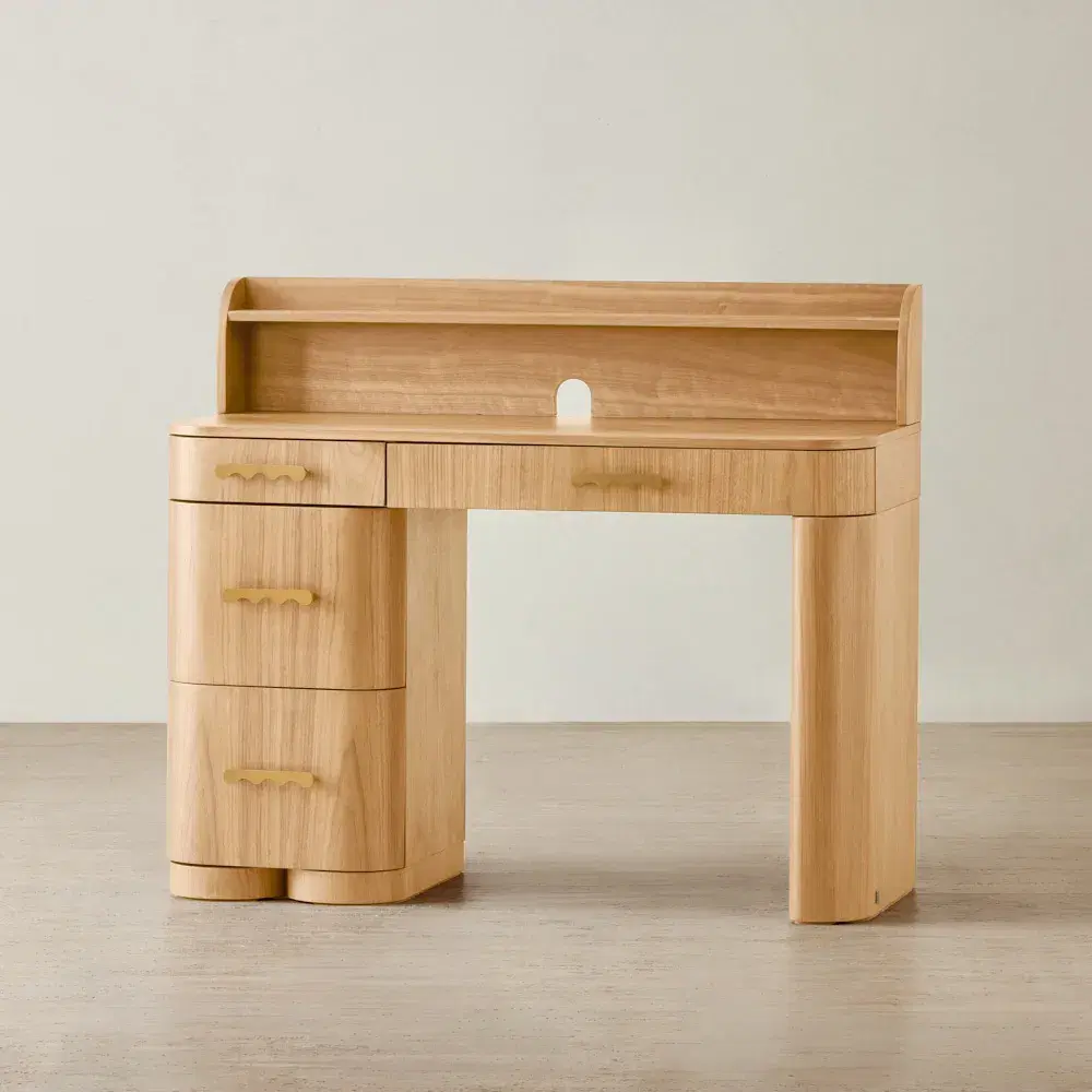 Terzetto Kids Light Oak Veneer Study Desk