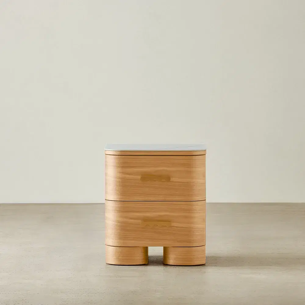 Terzetto Kids Light Oak Veneer Bedside Table