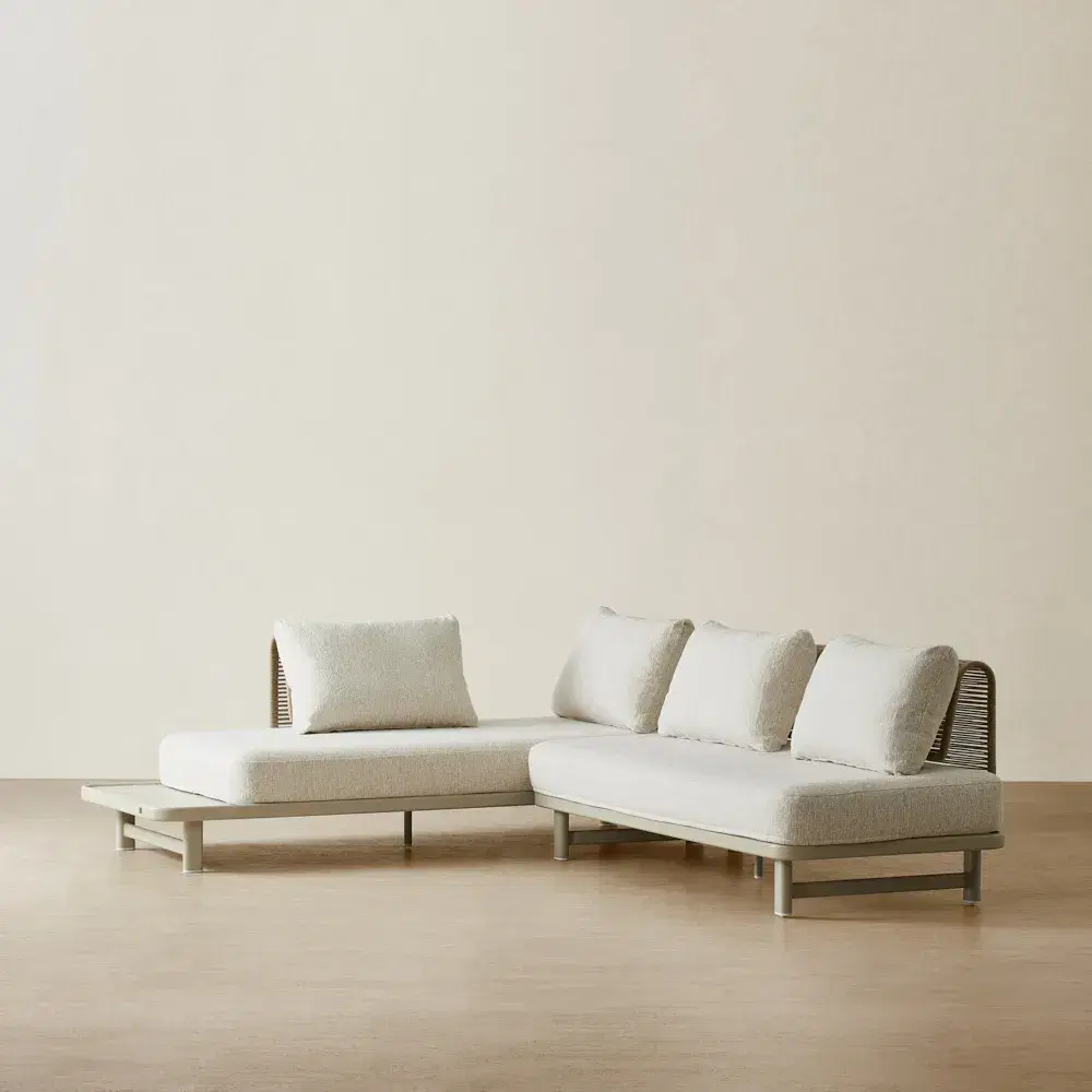 Luciana Matte Mocha 4-Seater Outdoor Sofa