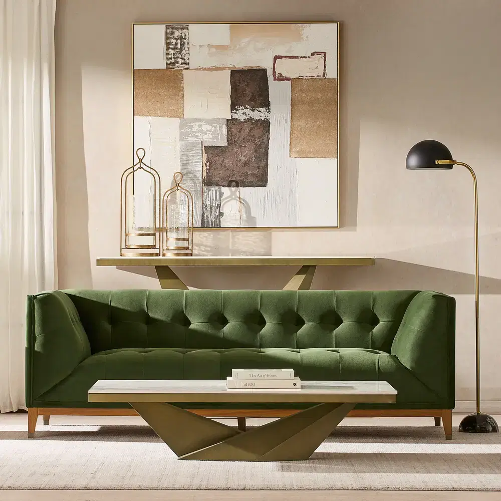 Vania Statuario White Sintered Stone Coffee Table