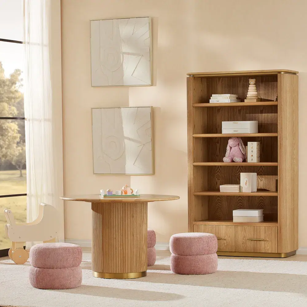 San Pierre Light Brown Ash Kids Play Table