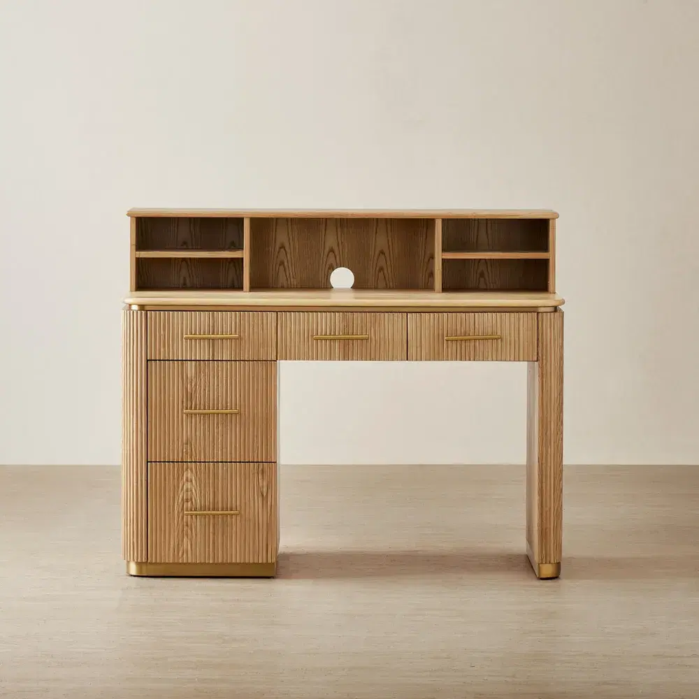 San Pierre Light Brown Ash Kids Study Desk