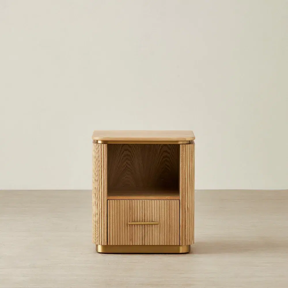 San Pierre Light Brown Ash Kids Bedside Table