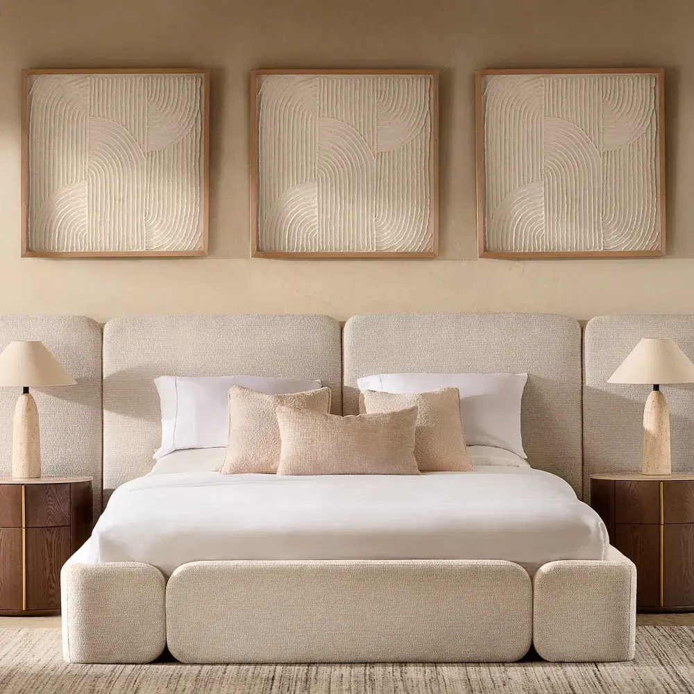 Arcadia Warm Ivory Queen Bed