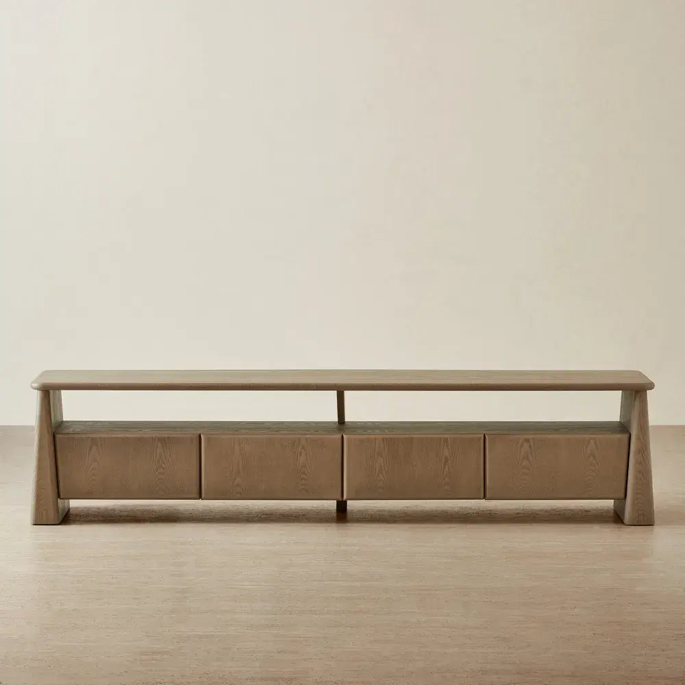 Dunstan Medium Brown Wooden Entertainment Unit