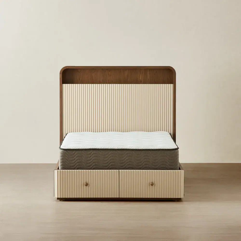 Harper Beige Kids King Single Bed