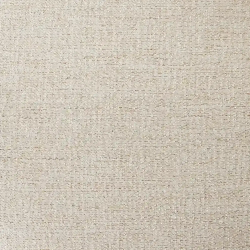 Macie Lite Chiffon White Fabric Modular Sofa - Ottoman