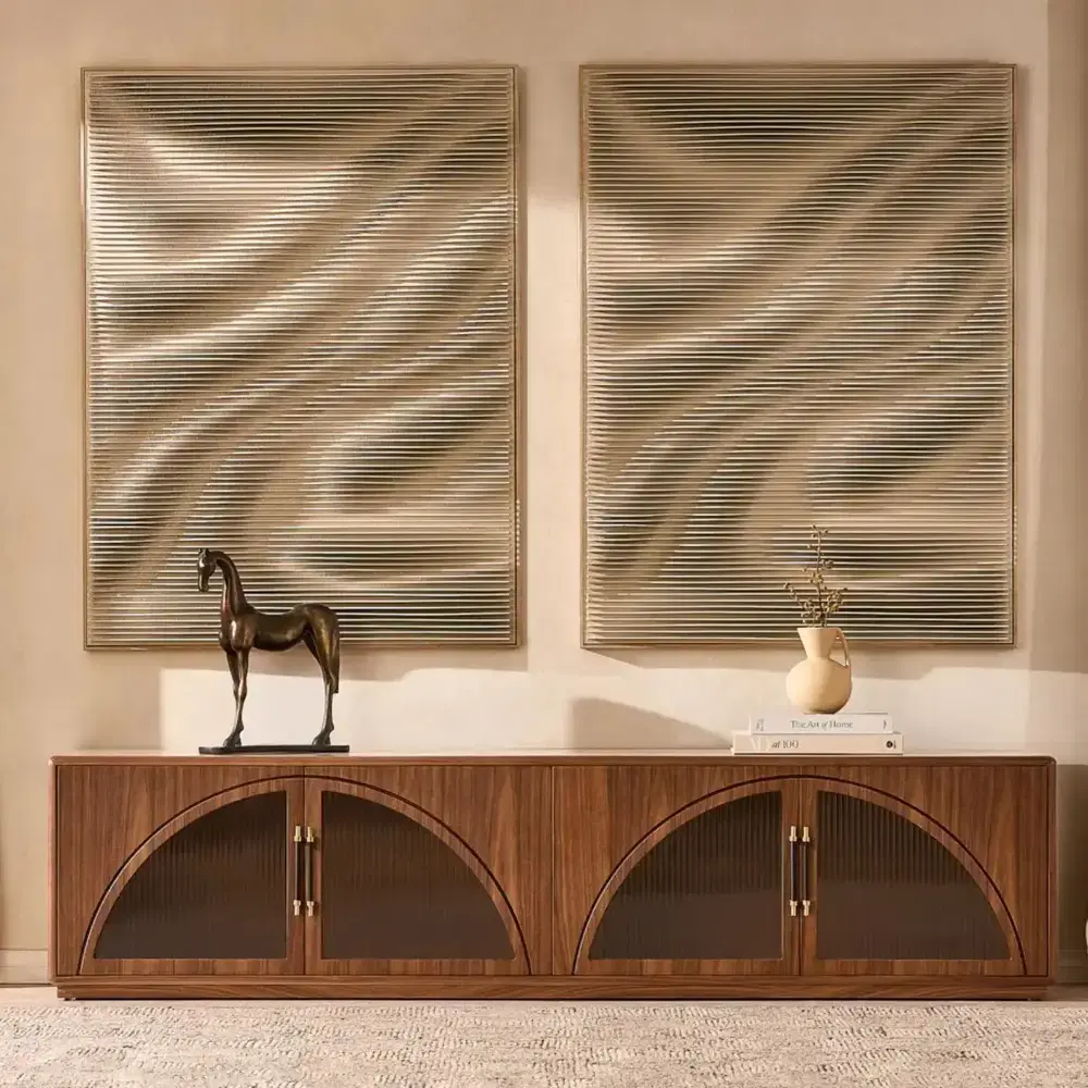 Costanza Mocha Walnut Brown Wooden Entertainment Unit