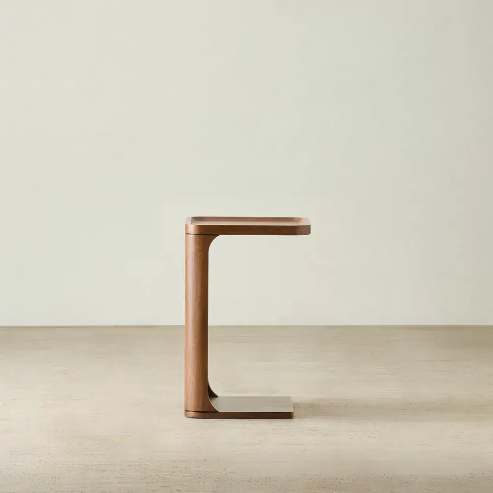 Capri Mocha Walnut Veneer Side Table