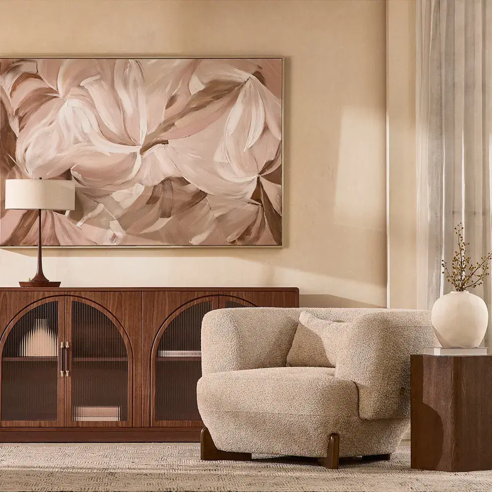 Trento Amber Brown Ash Veneer Short Plinth