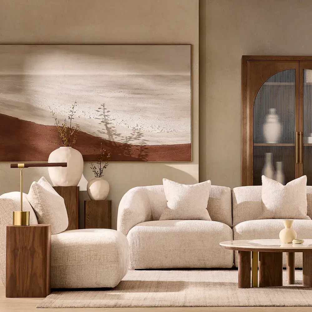 Trento Amber Brown Ash Veneer High Plinth