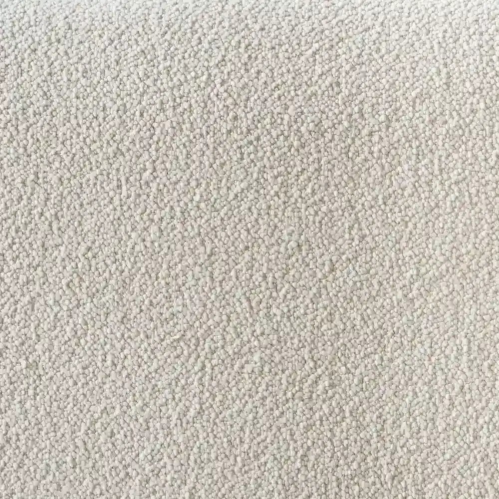 Desmond Chantilly White Fabric Counter Stool - Dark Brown Ash Legs