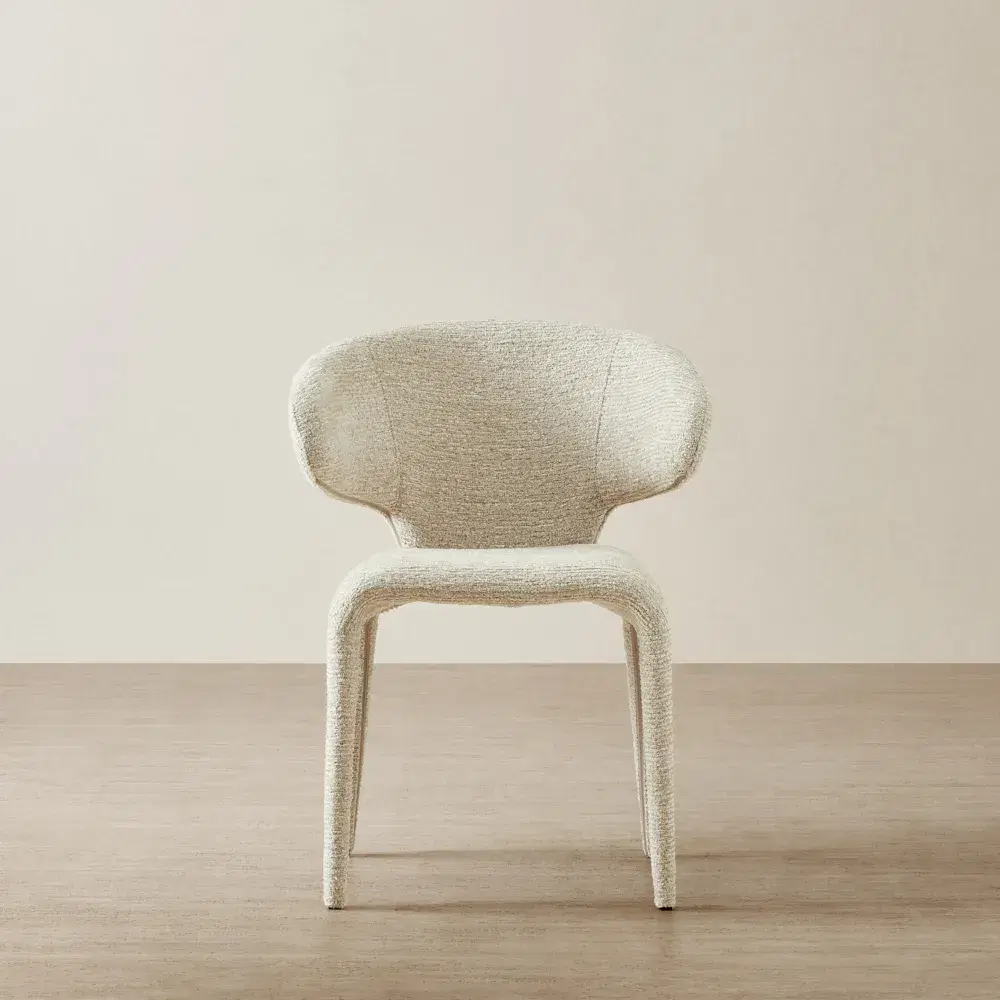 Debra Dusty Beige Fabric Dining Chair