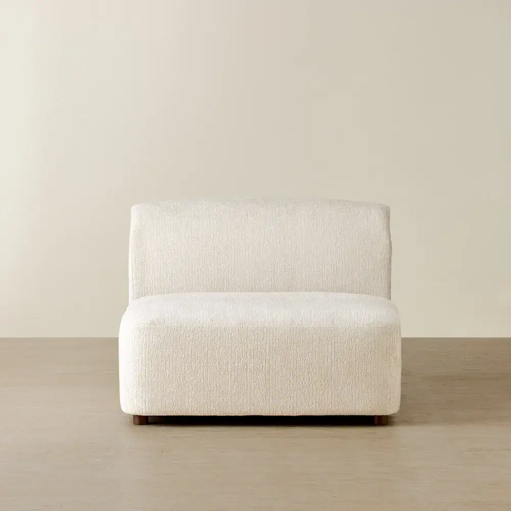 Calma Fusion Grey Fabric Armless Module