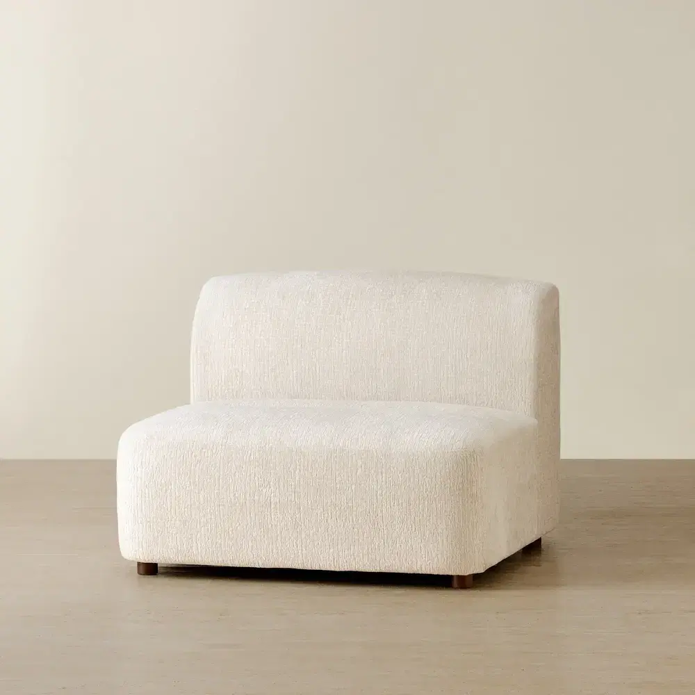 Calma Fusion Grey Fabric Armless Module