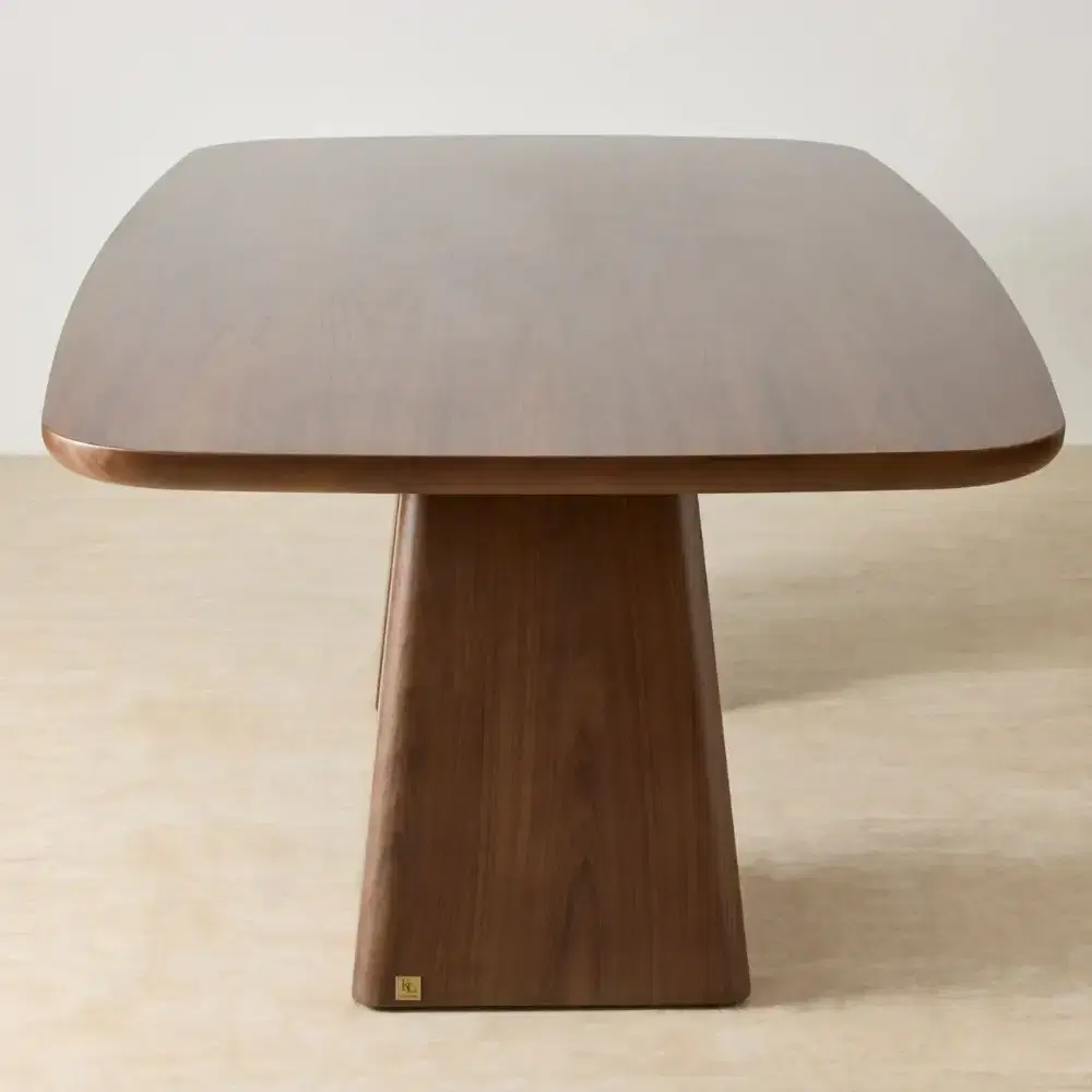 Dunstan Smoky Walnut Veneer Dining Table 240x120cm