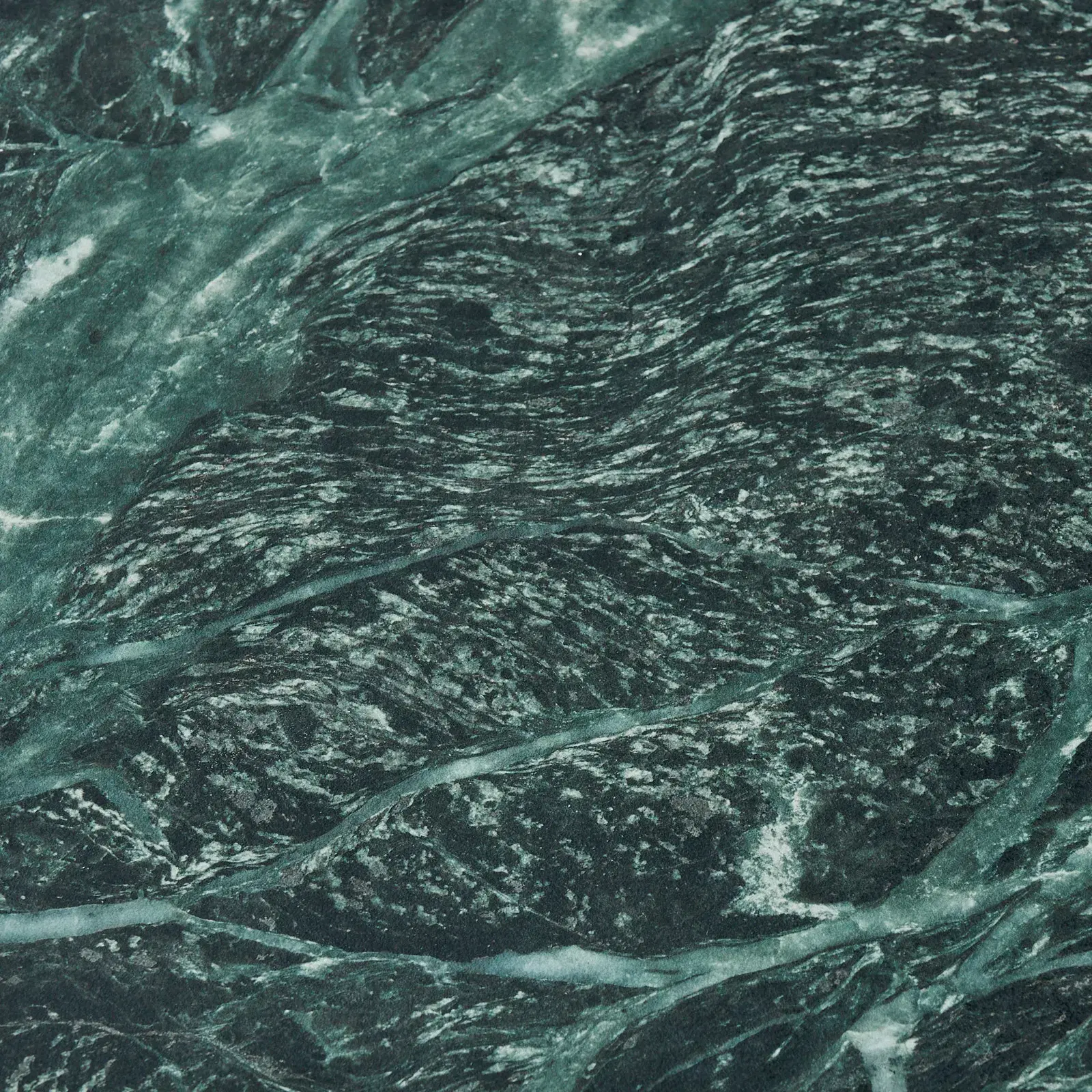 Grayson Emerald Green Sintered Stone Console Table - Brushed Bronze Legs