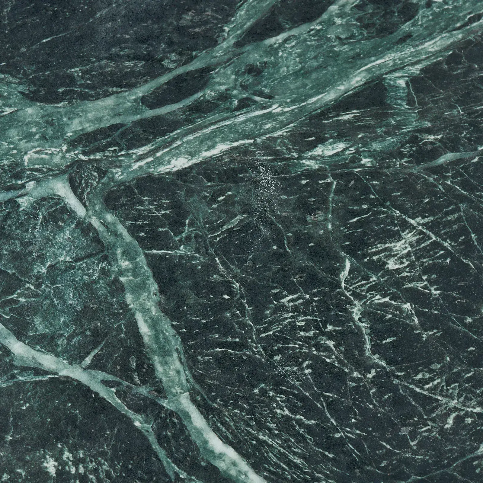 Grayson Emerald Green Sintered Stone 33cm High Coffee Table - Brushed Bronze Legs