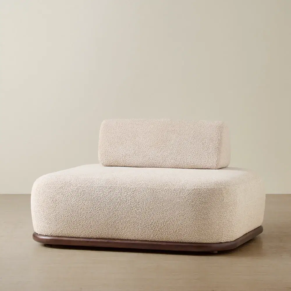 Bellagio Mid Beige Woven Fabric Single Seat Module